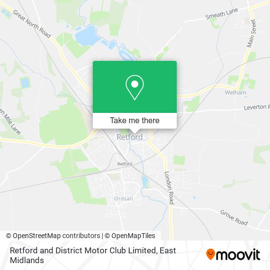 Retford and District Motor Club Limited map
