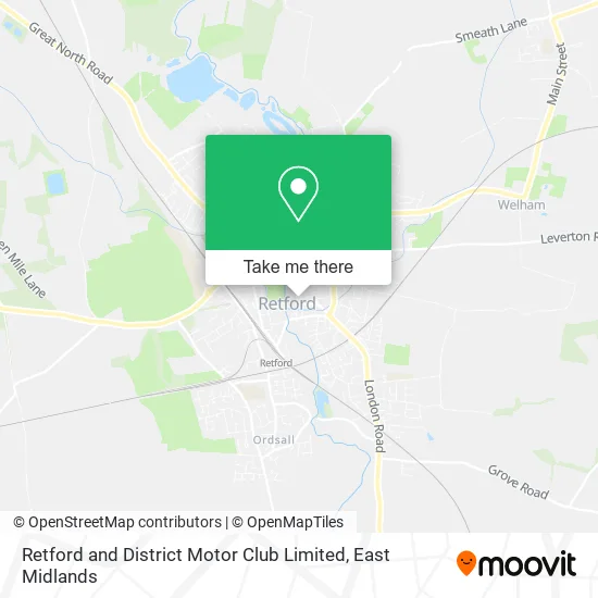 Retford and District Motor Club Limited map