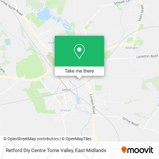 Retford Diy Centre Torne Valley map