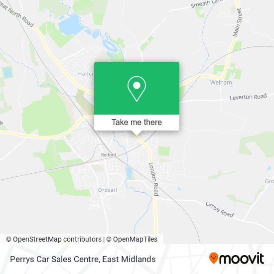 Perrys Car Sales Centre map