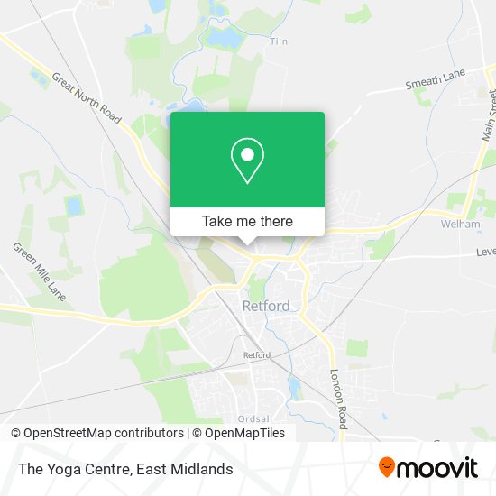 The Yoga Centre map