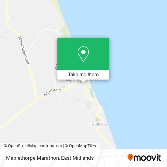 Mablethorpe Marathon map
