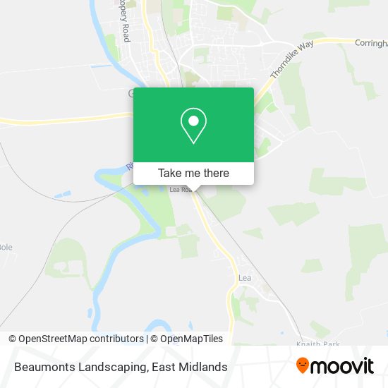 Beaumonts Landscaping map