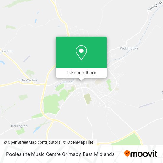 Pooles the Music Centre Grimsby map