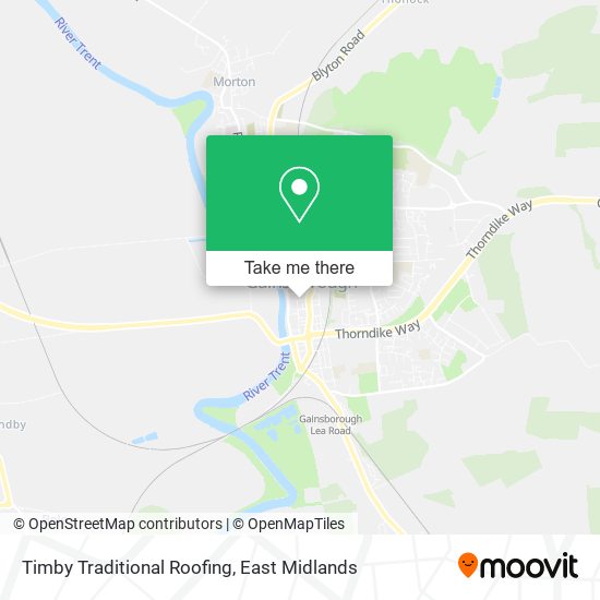 Timby Traditional Roofing map