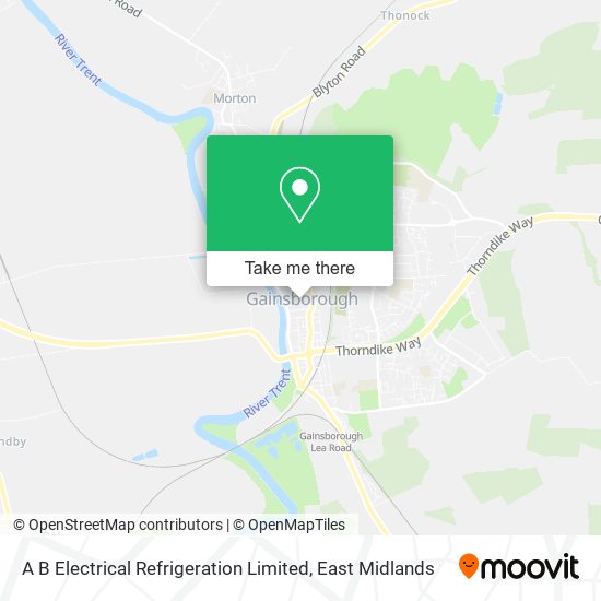 A B Electrical Refrigeration Limited map