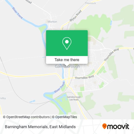 Barningham Memorials map
