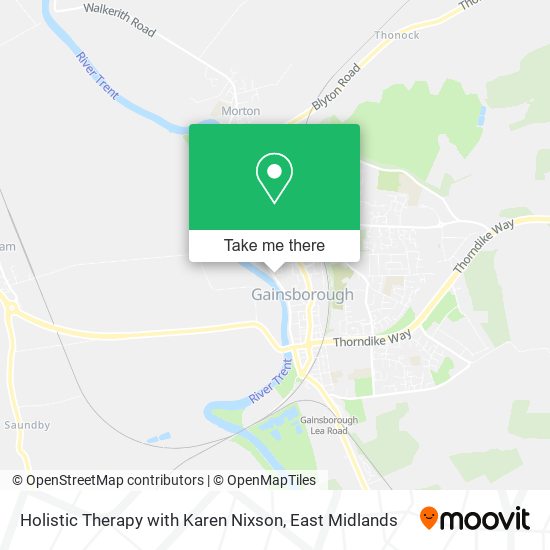 Holistic Therapy with Karen Nixson map