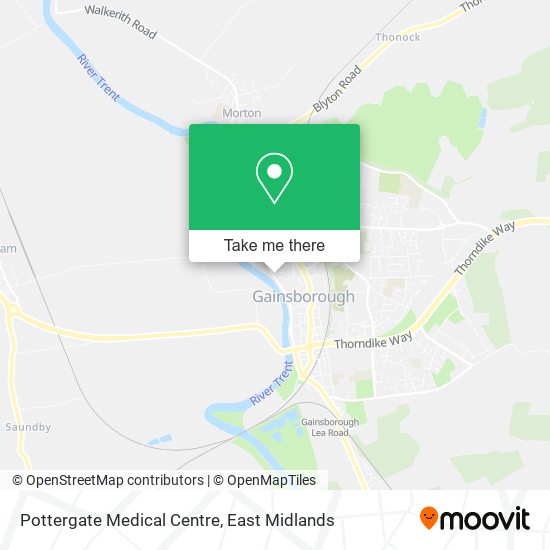 Pottergate Medical Centre map