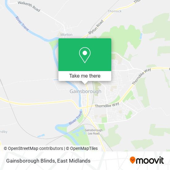 Gainsborough Blinds map