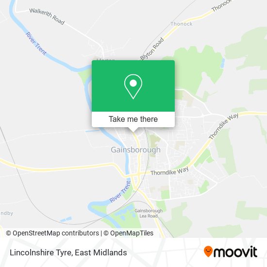 Lincolnshire Tyre map