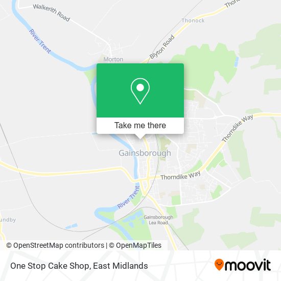 One Stop Cake Shop map