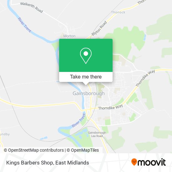 Kings Barbers Shop map