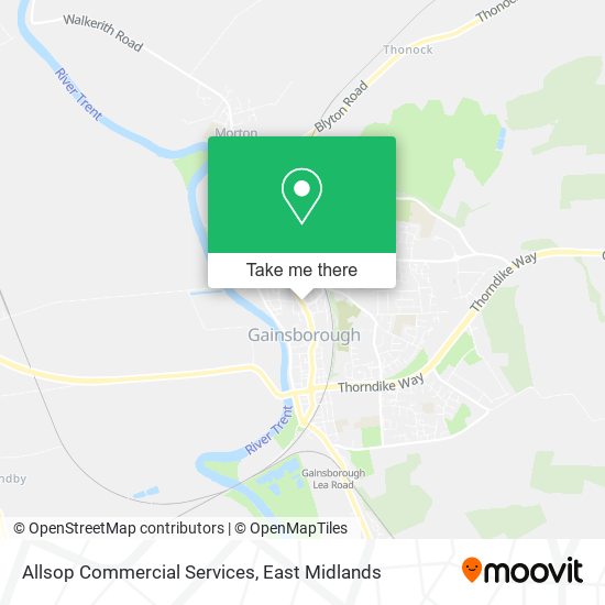 Allsop Commercial Services map