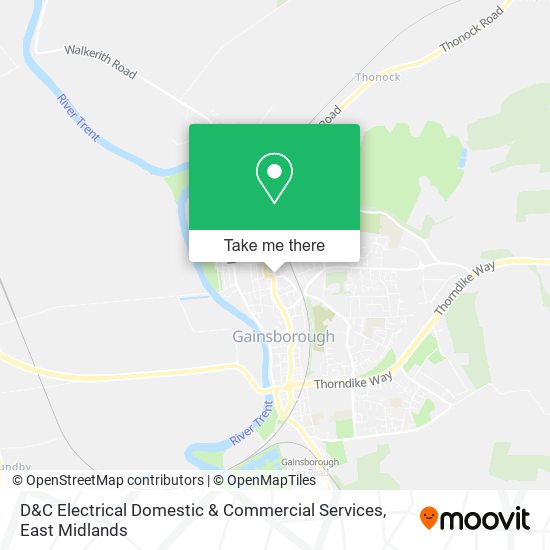 D&C Electrical Domestic & Commercial Services map