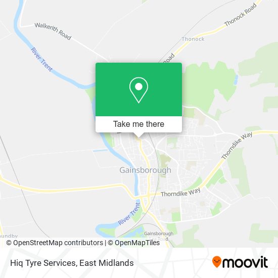 Hiq Tyre Services map