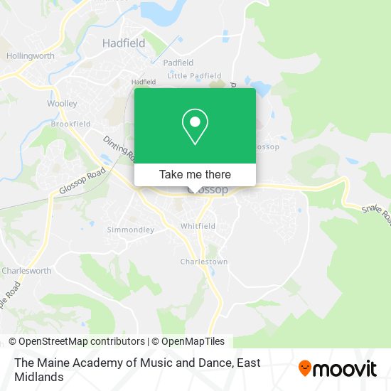 The Maine Academy of Music and Dance map