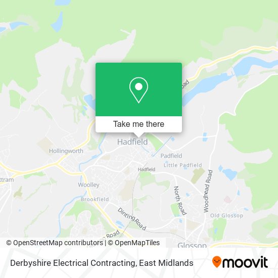 Derbyshire Electrical Contracting map