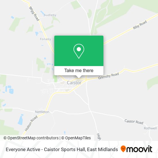 Everyone Active - Caistor Sports Hall map