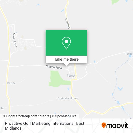 Proactive Golf Marketing International map