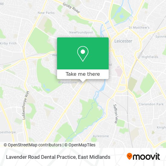 Lavender Road Dental Practice map