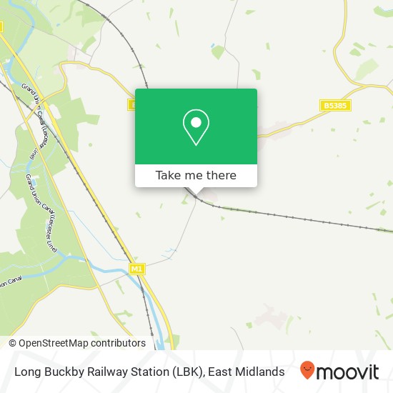 Long Buckby Railway Station (LBK) map