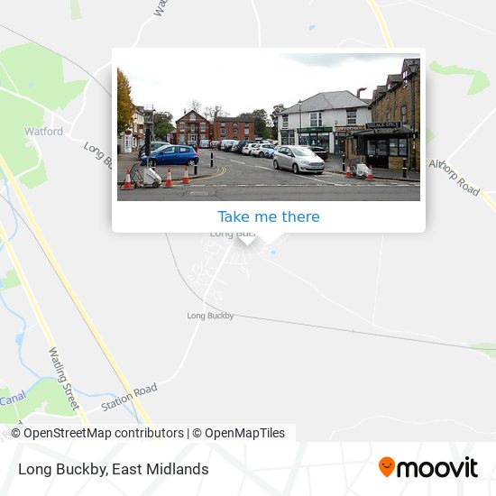 Long Buckby map