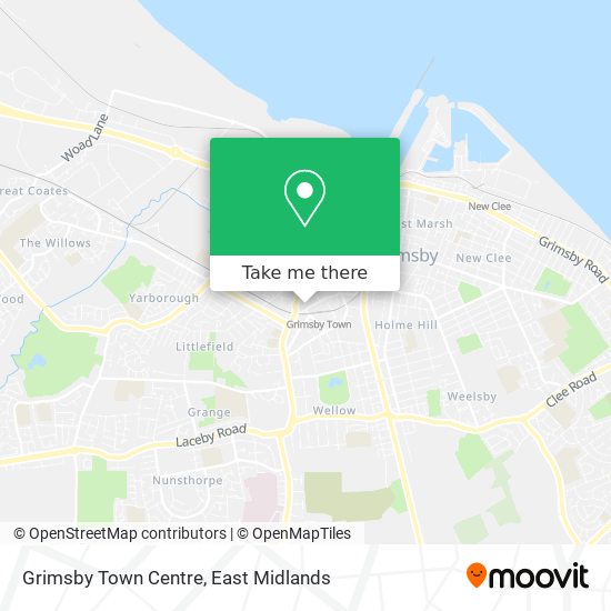 Grimsby Town Centre map