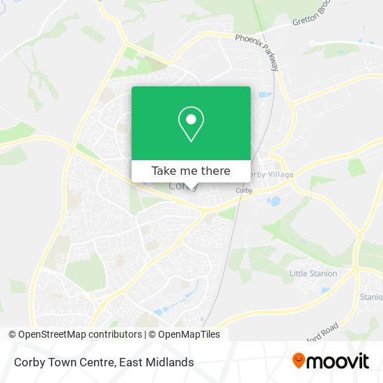 Corby Town Centre map