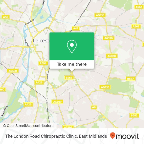 The London Road Chiropractic Clinic map