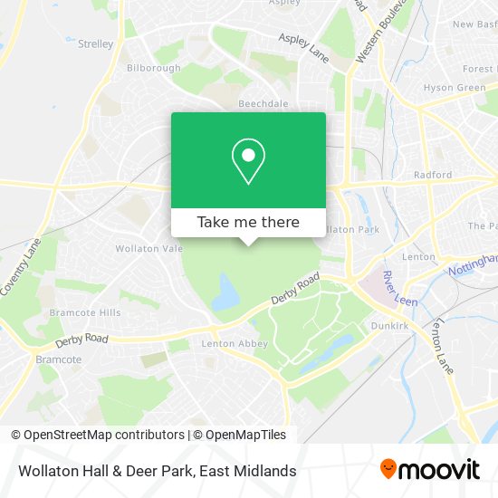 Wollaton Hall & Deer Park map