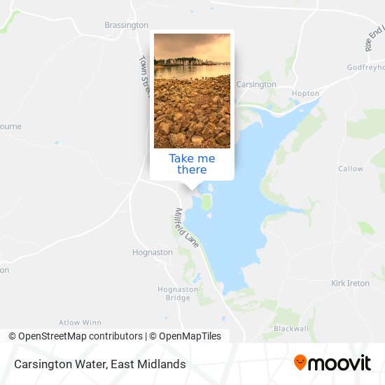 Carsington Water map