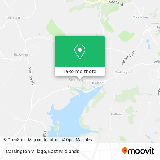 Carsington Village map