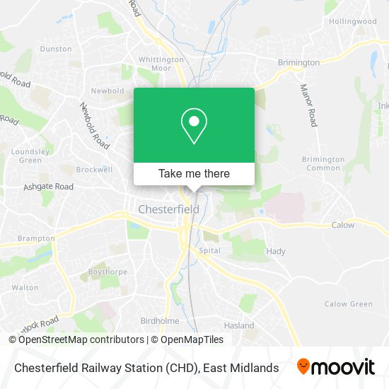 Chesterfield Railway Station (CHD) map