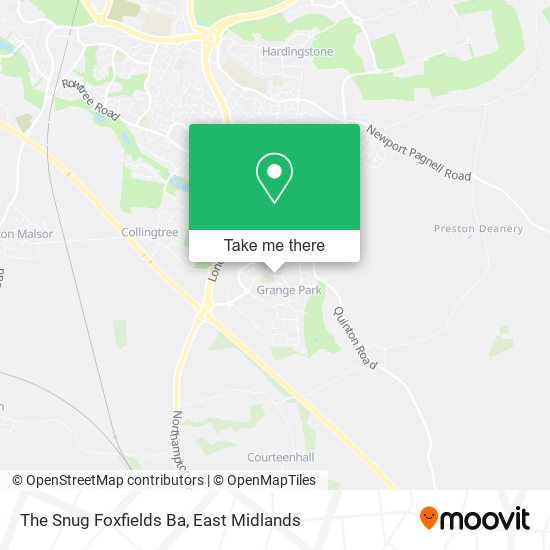 The Snug Foxfields Ba map
