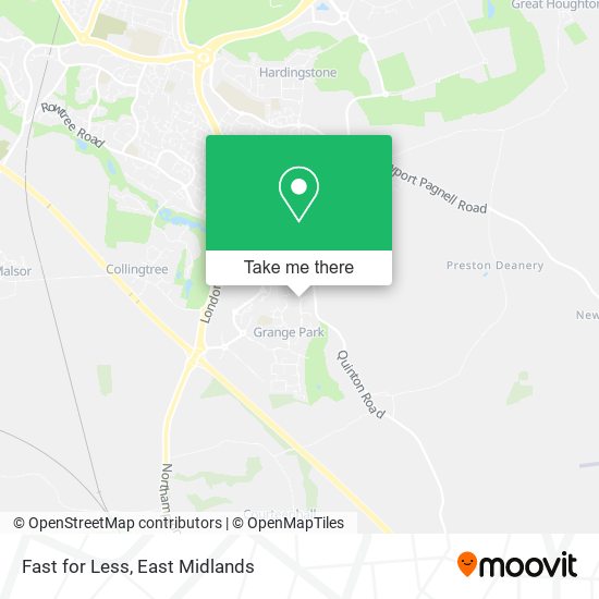 Fast for Less map