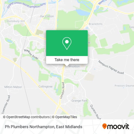 Ph Plumbers Northampton map