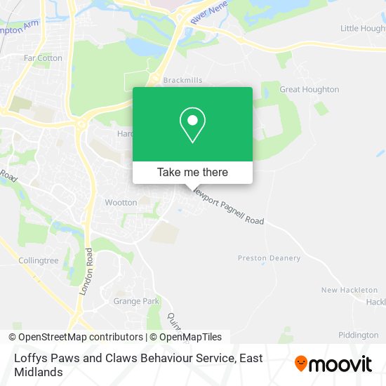 Loffys Paws and Claws Behaviour Service map