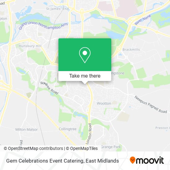 Gem Celebrations Event Catering map