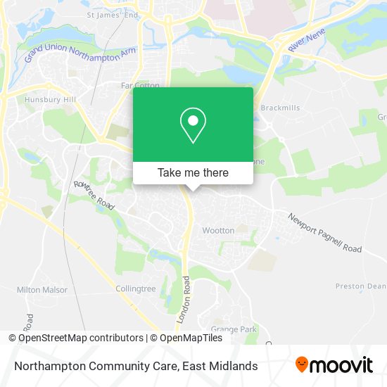 Northampton Community Care map