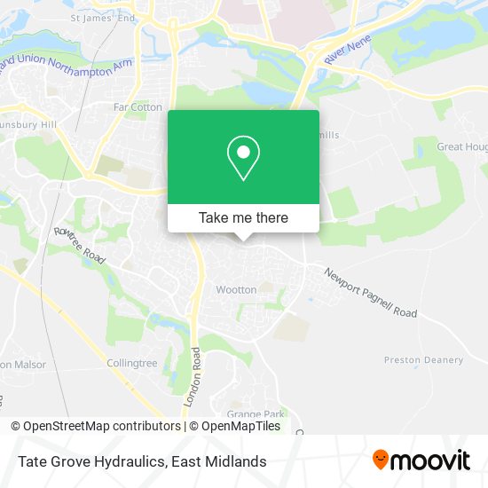 Tate Grove Hydraulics map