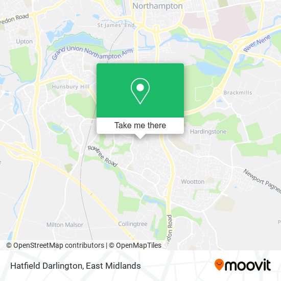 Hatfield Darlington map