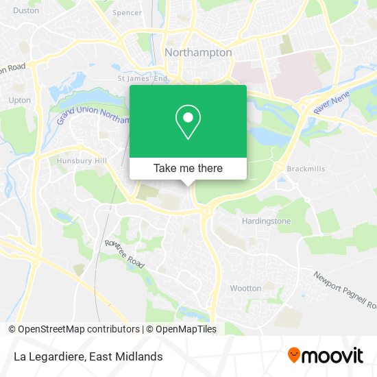La Legardiere map