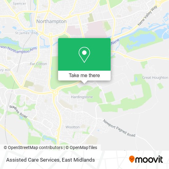 Assisted Care Services map