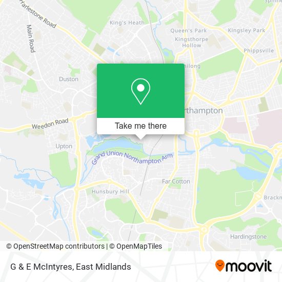 G & E McIntyres map