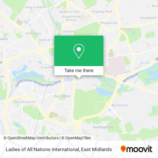 Ladies of All Nations International map
