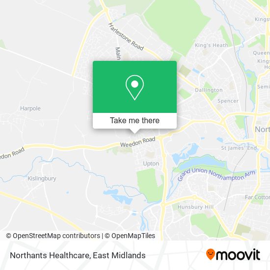 Northants Healthcare map