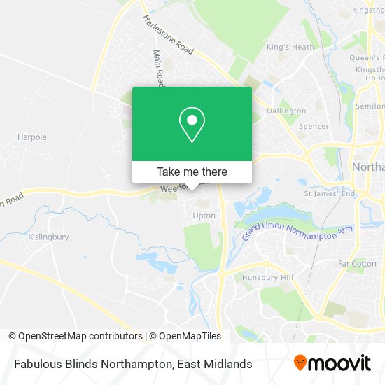 Fabulous Blinds Northampton map