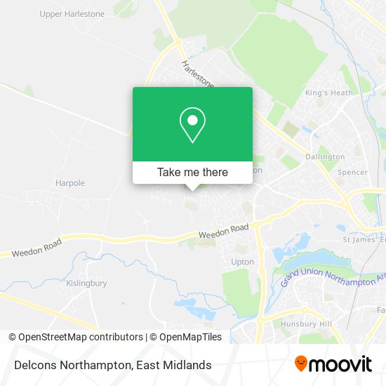 Delcons Northampton map