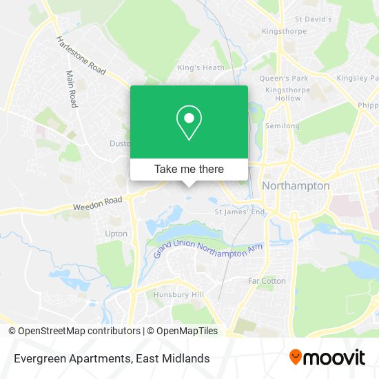 Evergreen Apartments map